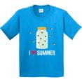 thumbnail image 3 of Inktastic I Love Summer Cute Fireflies Youth T-Shirt, 3 of 5