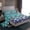 Teal Purple, variant on Manfei Gradient Pink Butterfly 3pcs Twin Sheet Sets for Teens Children Female,Leopard Print Twin Fitted Sheet,Bling Glitter Breathable Flat Sheet,Luxury Bedroom Decor