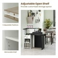 thumbnail image 3 of Pemberly Row Front Reception Counter Desk Checkout Office Desk in Black, 3 of 8