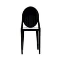 thumbnail image 3 of Modway Casper 18.5" Sturdy Acrylic Plastic Dining Chairs in Black (Set of 2), 3 of 7
