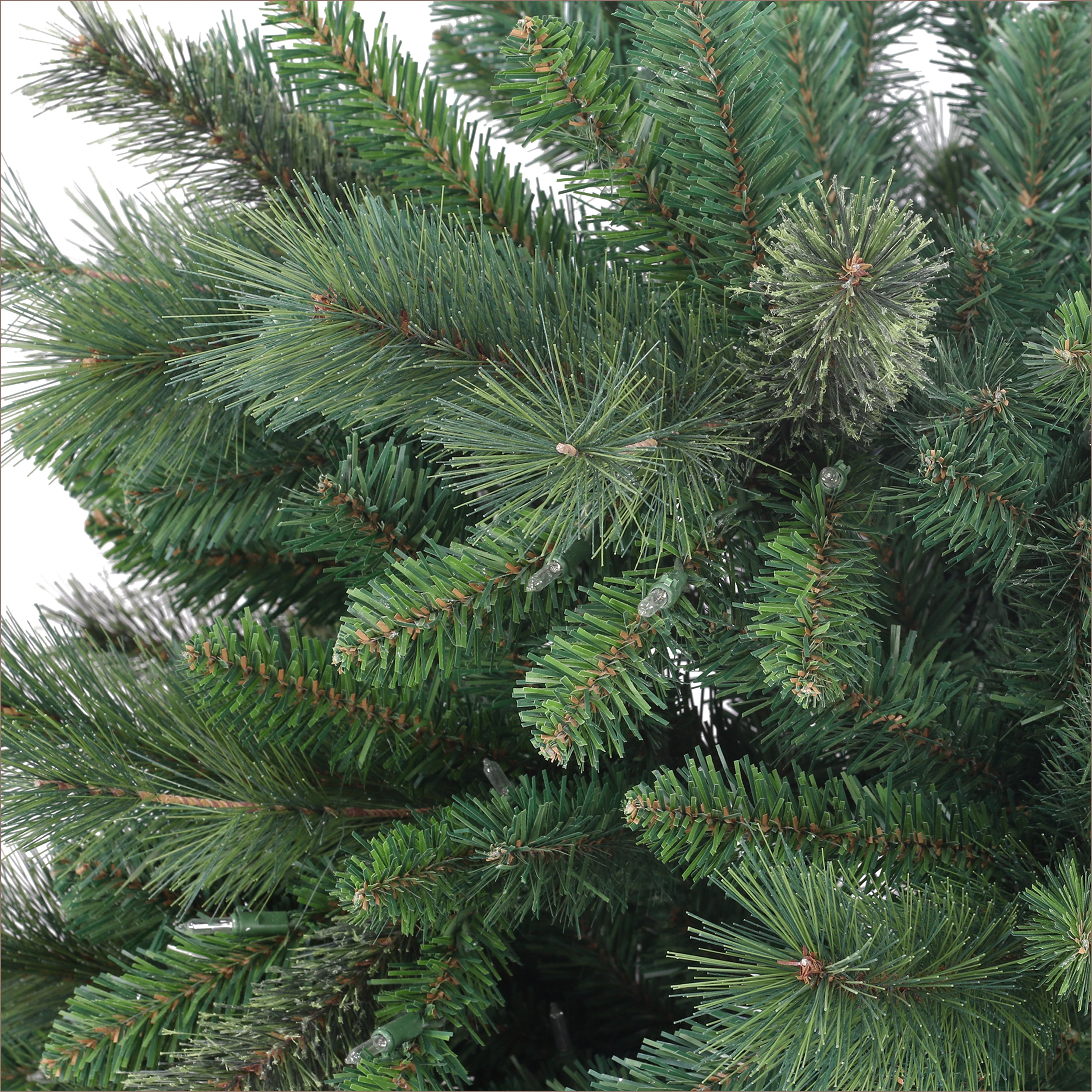Puleo International 6.5 ft Pre-Lit Teton Artificial Pine Tree 955 Tips with 400 Clear LED Lights
