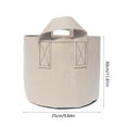 thumbnail image 3 of Plant Grow Reusable Bags, Heavy Duty Aeration Fabric Pots for Vegatables Flowers Garden, Beige 5 Gallon, 3 of 6