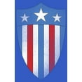 thumbnail image 2 of Men's Marvel Avengers Captain America USO Shield Graphic Tee Royal Blue Heather X Large, 2 of 5