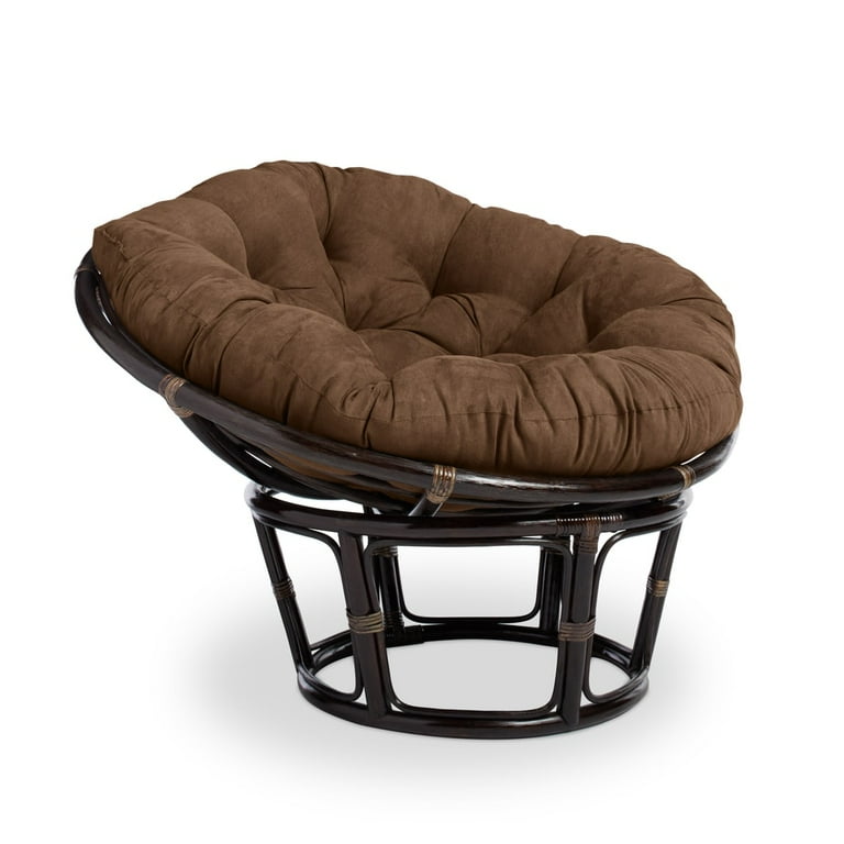 International Caravan Rattan 42-Inch Papasan Chair with Micro Suede Cushion International Caravan Rattan 42-Inch Papasan Chair with Micro Suede Cushion