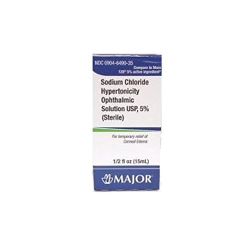 Major Sodium Chloride 5 Ophthalmic Solution, 0.5 Fl. Oz.