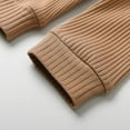 thumbnail image 6 of Newborn Baby Boy Clothes Long Sleeve Romper Solid Pants Outfits Set Khaki 3-6 Months, 6 of 6