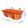 BESTYASH 1Set Hanging Rack Plant Container with Elegant Orange Finish ...
