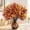 Burgundy & Orange Yellow, variant on 6 Pcs Halloween Artificial Baby's Breath Flowers, Black & Purple & Orange Faux Gypsophila Flowers, Real Touch Silk Flowers for Cemetery Decor, Haunted House Party, Spooky Centerpieces
