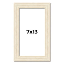 7x13 Frame White Real Wood Picture Frame Width 1.5 inches | Interior Frame Depth 0.5 inches | Barn
