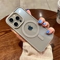 thumbnail image 4 of Luxury Magsafe Magnetic Wireless Charge Clear Acrylic Case For iPhone 15 14 Plus 13 12 Mini 11 Pro Max Candy Color Bumper Cover, 4 of 5