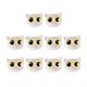 thumbnail image 5 of 10 cuentas espaciadoras con forma de cabeza de gato, hechas a mano, para manualidades, cuentas sueltas, diseño de gatito. Ojos amarillos claros, 5 of 7