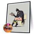 thumbnail image 1 of Cuadros Decorativos Kits de pintura de diamante 5D DIY, inodoro Batman, taladro redondo completo, decoración de pared, arte artesanal DQrwqpou Nuevos Originales, 1 of 9