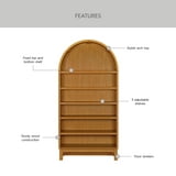Better Homes & Gardens Juliet Arch Bookcase, Light Honey