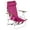 Pink, variant on Folding Beach Chair with Backpack Straps, Camping Chair 4 Reclining Positions, Wooden Armrests & Cup Holder, 265lb Capacity