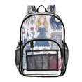 thumbnail image 3 of Iauyy Clear Backpack Heavy Duty PVC Transparent Backpack for College Workplace, Blue Dress, 3 of 8