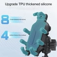 thumbnail image 3 of Support de Téléphone pour Vélo, Angle Réglable Facile à Installer Support de Téléphone 8 Griffes Stable Antidérapant avec Chapeau Imperméable pour Tricycle, 3 of 7