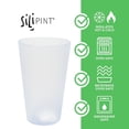 thumbnail image 2 of Silipint: Silicone Pint Glasses: 4 Pack Icicle - 16oz Reusable Unbreakable Cups, Flexible, Hot/Cold, Non-Slip Easy Grip, 2 of 4
