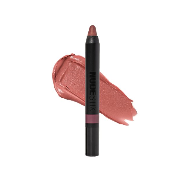 Nudestix Intense Matte Lip Lápiz labial para mejillas Delineador de labios Tinte para rubor para mejillas Maquillaje multiuso para un color duradero y cobertura suave Tono: Sunkissed Pink