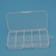 thumbnail image 5 of UDIYO 10 Compartment Adjustable Transparent Plastic Jewelry Bead Storage Box Organizer, 5 of 6