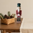 thumbnail image 1 of Figura de Cascanueces Navideño, Figura Decorativa de Mesa, Manualidades, Accesorios de Fotografía, Adorno de Resina, Figura de Cascanueces, Decoración rojo, 1 of 8
