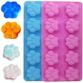 thumbnail image 4 of Molde de silicona de grado alimenticio para huellas de patas, SourceTon, juego de 4 paquetes reutilizables para perro, gato, animal, pata, helado, caramelo, chocolate, molde para hornear, 4 of 5