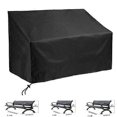 thumbnail image 4 of Outdoor Bench Rain And Dust Cover Black Furniture Cover Benches Seat Rain Cover, 4 of 4