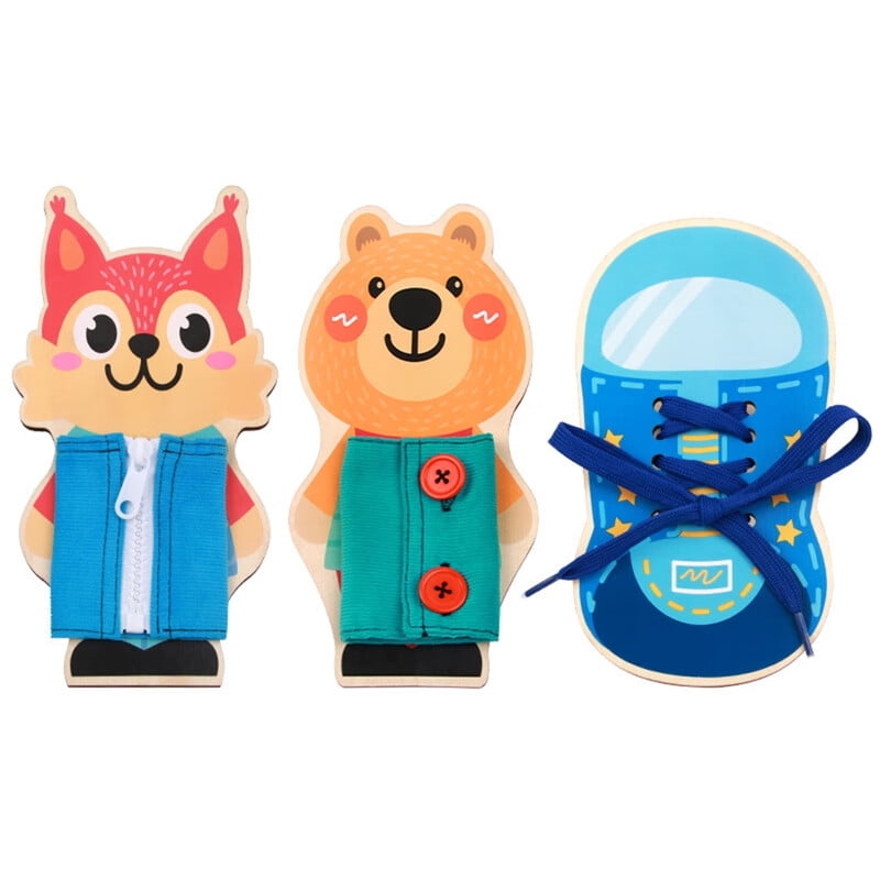 Cuteam 3Pcs Preschool Toy Funny Colorful Attractive DIY Cartoon Shape