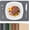 Charcoal Gray, variant on PROMATTOO Woven Embossed Placemats Set of 6,Heat Resistant,Faux Leather Dining Table Mat,Golden Beige