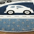 thumbnail image 3 of SAFAVIEH Carousel Kids Roadmap to Home Area Rug, Gray/Blue, 6'7" x 6'7" Round, 3 of 10