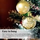 thumbnail image 5 of Paquete de 6 Bolas de decoración de Navidad Colgantes de Navidad Árboles de árboles Adornos Ceremonia Decoraciones del Partido Hotel Home Supplies Gold kenally HA009800-03B, 5 of 6