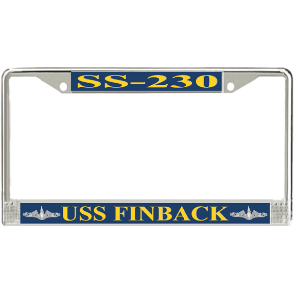 USS Finback SS-230 License Plate Frame