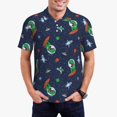 thumbnail image 1 of Fotbe Dinosaur Astronaut Camiseta Polo de Golf para Hombre con Estampado – Camisa Deportiva Transpirable con Cuello Abotonado-3X-Large, 1 of 6