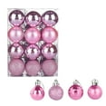 thumbnail image 5 of 24pcs Christmas Tree Baubles - 1.57in Balls for Christmas Tree Hanging, Home Party Decor, Vibrant Colors, Durable Plastic, Lightweight & Easy to Hang, Adds Festive Look to Any Tree, Pink, 5 of 6