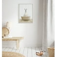 thumbnail image 5 of Kate and Laurel Sylvie Llama Farmhouse Bath Framed Canvas Wall Art by Amy Peterson Art Studio, 18x24 White, Neutral Bathroom Wall Décor, 5 of 6