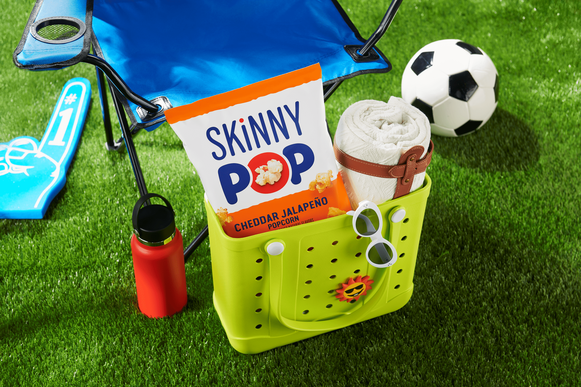 (6 pack) Skinnypop Gluten Free Cheddar Jalapeno, 4.4 oz Sharing Size Bag, Skinny Pop, Healthy Popcorn Snacks