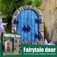thumbnail image 4 of Miniature Wooden Fairy Doors for Garden and Indoor Decorative Use Fairytale Tiny House Doors Tree Trunk Ornaments, 4 of 7