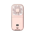 thumbnail image 5 of Ventilador personal plegable ShuxiuWang USB con batería externa 3000 mAh soporte para teléfono 4 velocidades rosa, 5 of 5