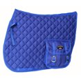 thumbnail image 2 of Horse Quilted English All-Purpose Trail Saddle Pad Blue w/ Pockets 7279, 2 of 2
