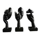 thumbnail image 2 of 3 estatuas de pensadores coleccionables, regalos de cumpleaños, manualidades, decoraciones de escritorio de resina negro, 2 of 9