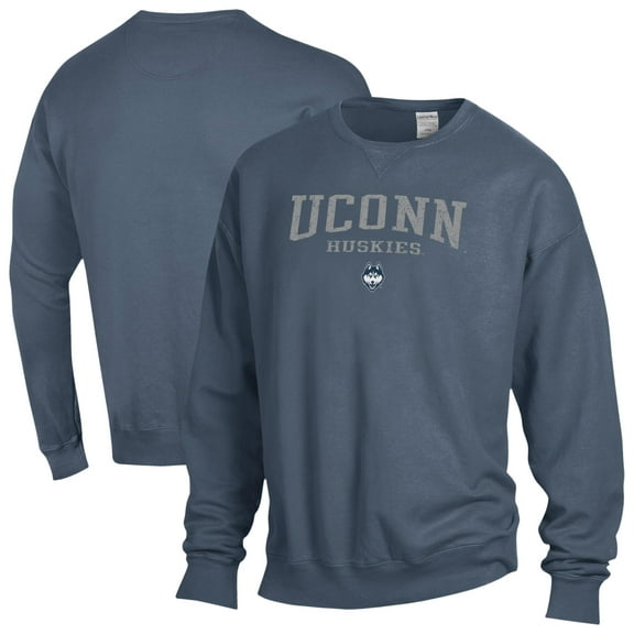 Men's ComfortWash  Navy UConn Huskies Fleece Sweatshirt