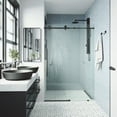thumbnail image 6 of Vigo Vg6021cl6876 Elan E-Class 76" High X 68" Wide Sliding Frameless Shower Door - Chrome, 6 of 7