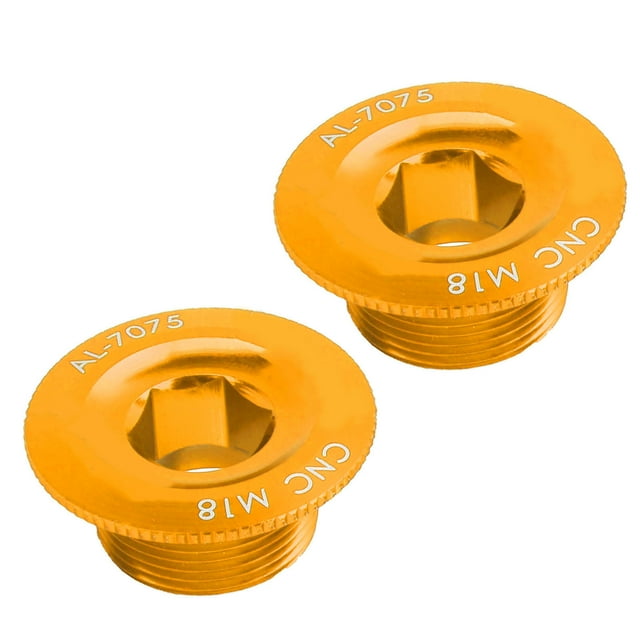 Vis de Couvercle de Manivelle, Vis de Manivelle en Alliage d'Aluminium Anodique d'Oxydation Antipoussière M18 pour Roue de Roue H Doré