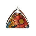 thumbnail image 3 of Lsque Colorful Vintage Floral Pattern Printed Long Tissue Box Cover Holder, Facial Paper Organizer Dispenser,Triangle with Bottom Belt, PVC Leather Decorative Organizer, 3 of 9