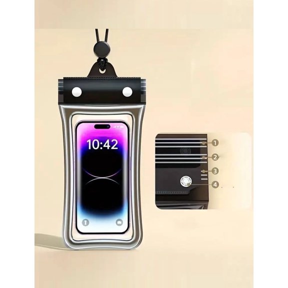 Waterproof Phone Pouch, Waterproof Phone Case for iPhone 16 15 14 13 Pro Max,S24 S23 S22 Ultra, IPX8 Cellphone Dry Bag for Beach Cruise Ship Essentials and up to 7.5",Turquoise