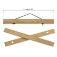 thumbnail image 2 of Uxcell Magnetic Poster Hanger Frame, 8 Inch Wood Hangers Magnet Hanging Kit for Photos, Brown, 2 of 6