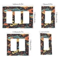 thumbnail image 2 of Yayeee Rocker Switch Wall Plate 2-Gang 4.7"x4.6" Home Decorative Outlet Cover, Black Sardines Pattern, 2 of 6