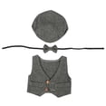 thumbnail image 2 of Ropa para bebés de un mes, chaleco de tres piezas, ropa de fotografía para bebés, chaleco para bebés optimizado para la excelencia, 2 of 14