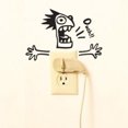 thumbnail image 4 of Langgg Wall Switch Sticker Home Decoration Funny Men Wall Sticker Decal Home Decor Decal Socket Paste, 4 of 6