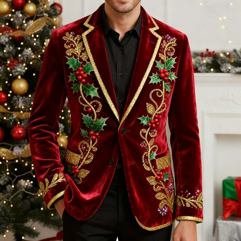 christmas dress jackets Christmas Red Velvet Coat With Large Hood & Faux Fur Muff