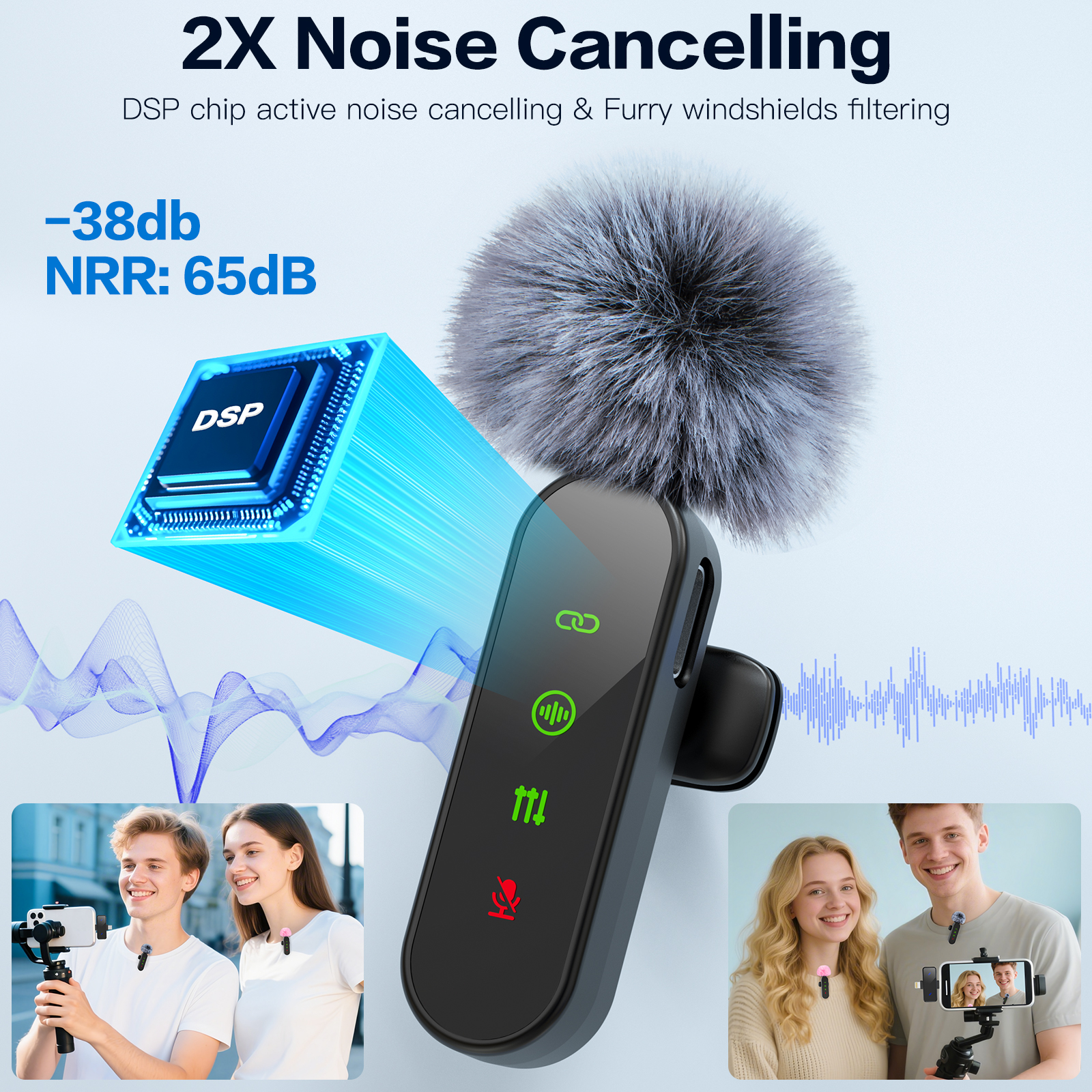 ZealSound Mini Wireless Lavalier Mic with LED Display photo 5